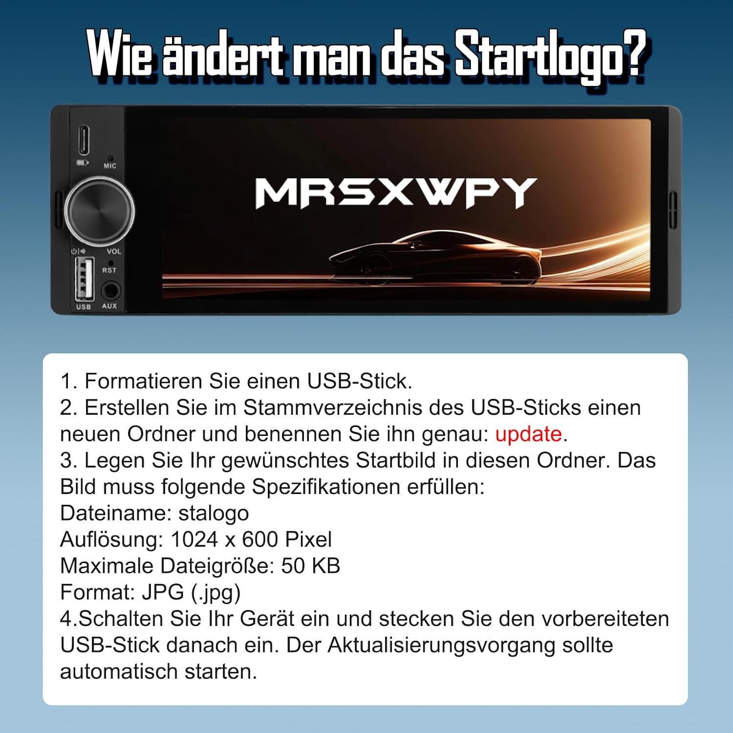 Thumbnail 6 de 1 DIN Autoradio 6,36 Zoll 🚗