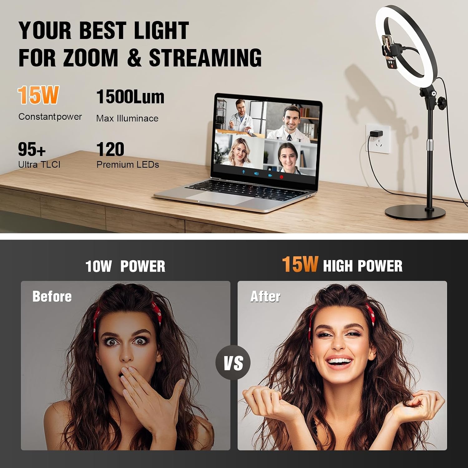 Detalle de Evershop 10-Inch Desk Ring Light