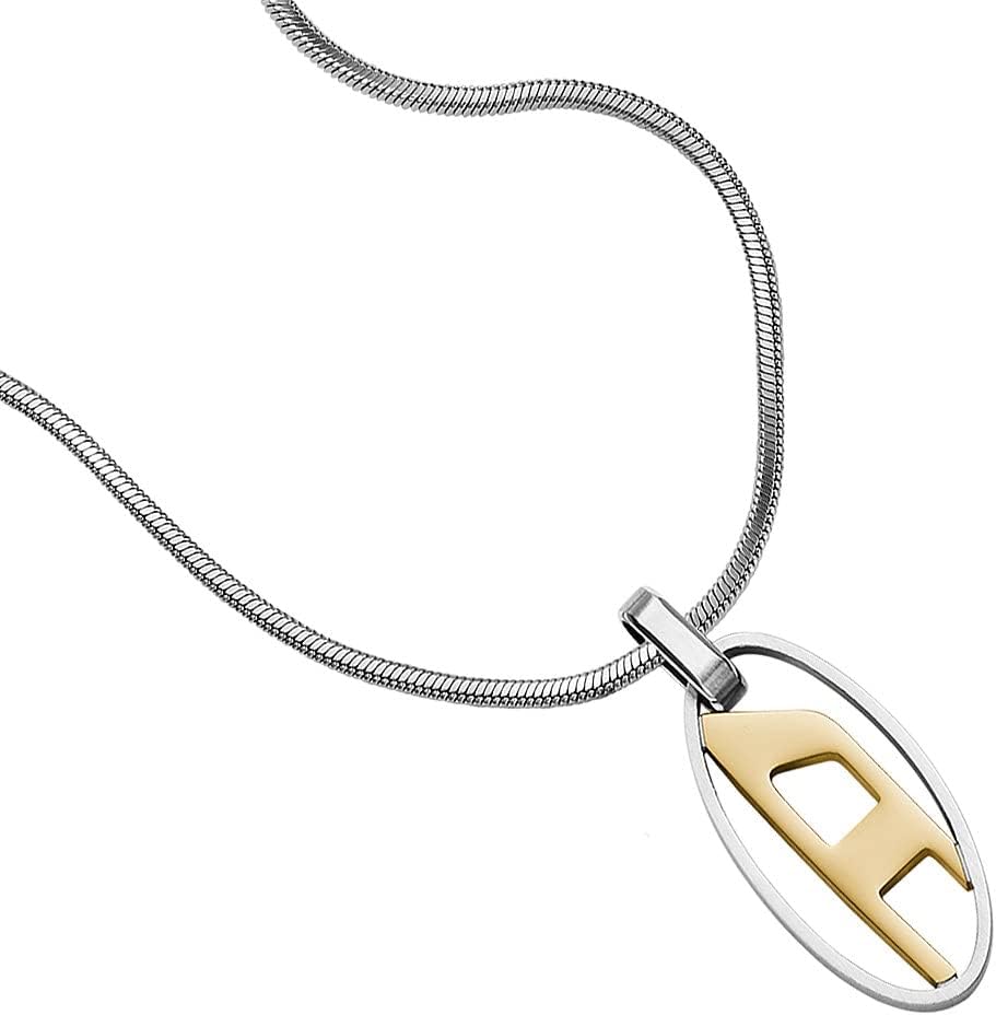 Thumbnail 2 de Diesel Collana da uomo in acciaio inossidabile con chiusura a moschettone – lunghezza 65 cm (+5 cm)