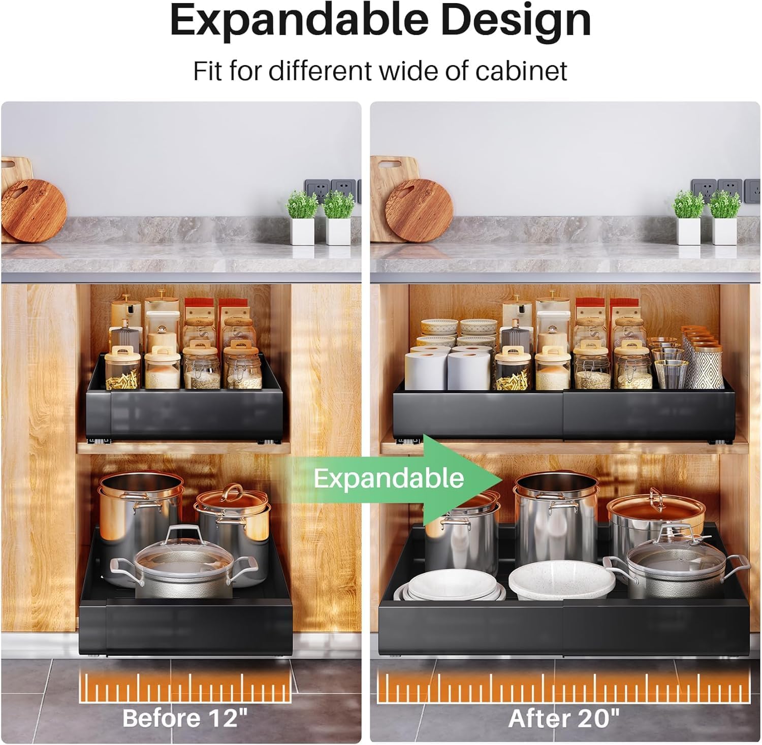 Thumbnail 6 de Pull Out Cabinet Organizer 12-20 in