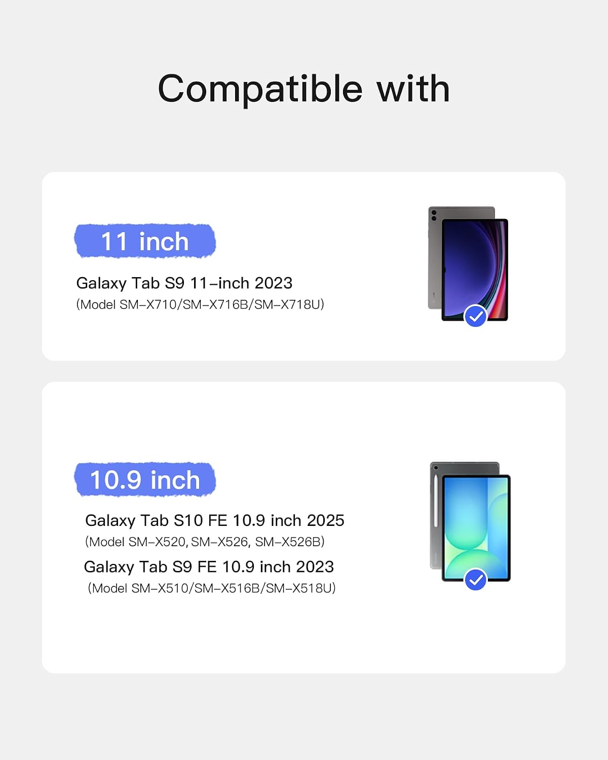 Thumbnail 1 de Inateck AceTouch N0064 keyboard case 10.9" for Galaxy Tab S10 FE