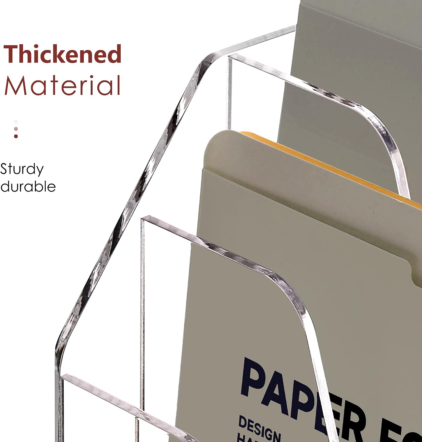 Detalle de SANRUI 3-Tier (Style A) Acrylic Wall File Organizer, Clear Mail and File Storage