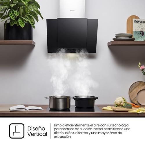 Thumbnail 10 de Hisense CH6IN6BXBG: Campana decorativa de 60 cm con extracción de 650 m³/h y iluminación LED