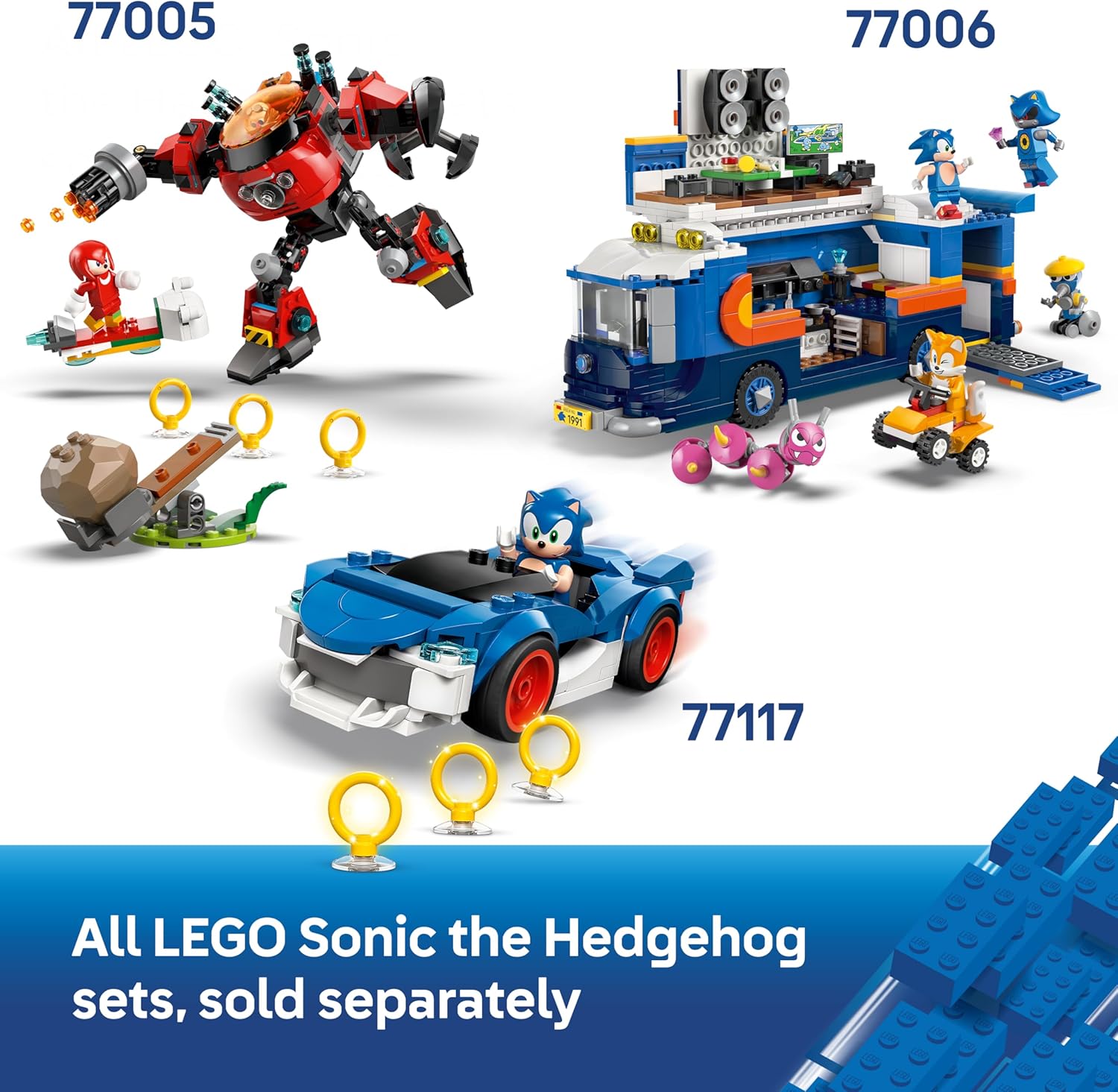 Thumbnail 6 de LEGO Sonic the Hedgehog Silver's Car vs. Knuckles' Monster Truck 77118 review