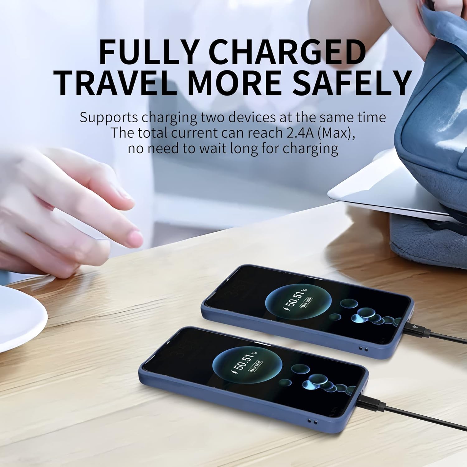 Thumbnail 5 de RIIEYOCA 1Ft Multi Charging Cable (2-in-1) – USB 2.0 A to USB-C & Micro USB splitter (Black)