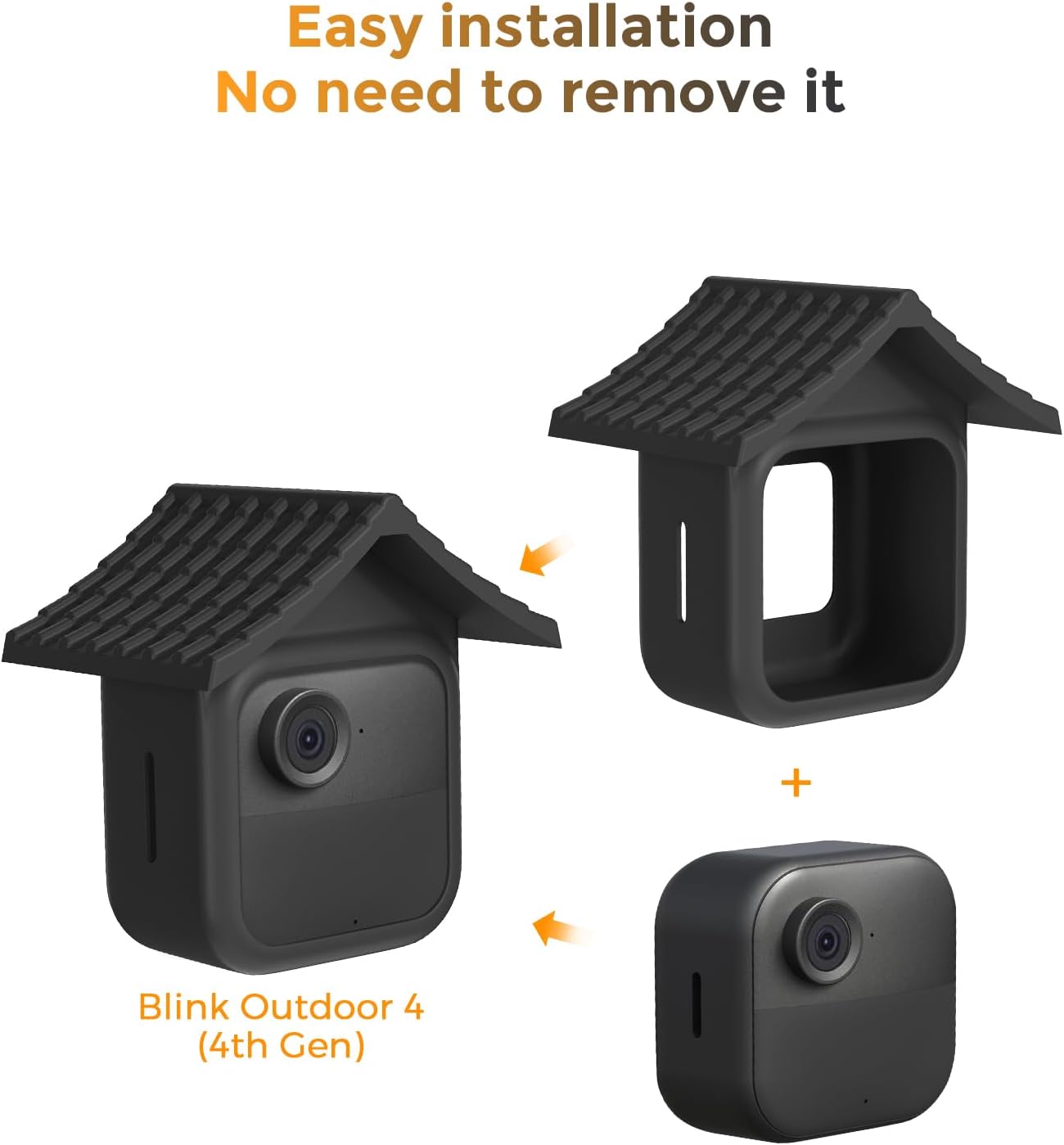 Thumbnail 4 de Silicone Skin Cover for All-New Blink Outdoor 4 (4th Gen) / Blink Outdoor 2K+ with brim design – weatherproof protective case