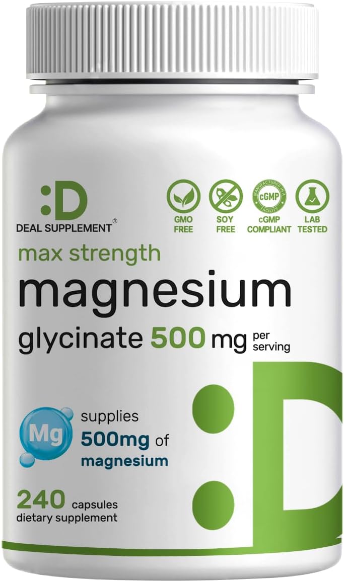 Detalle de Magnesium Glycinate Supplement 500mg