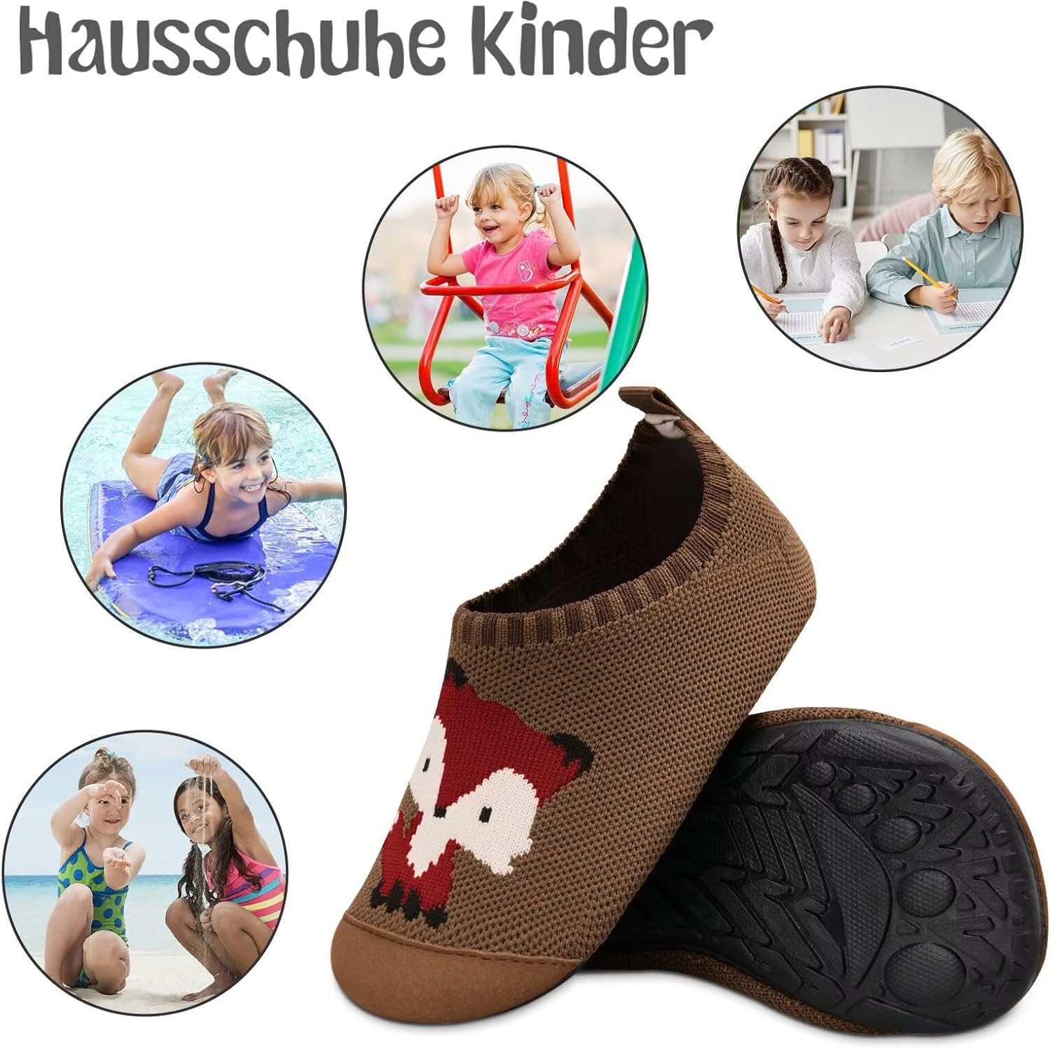 Thumbnail 6 de Kyopp Hausschuhe für Kinder – Atmungsaktive, rutschfeste Pantoletten von Größe 20–35