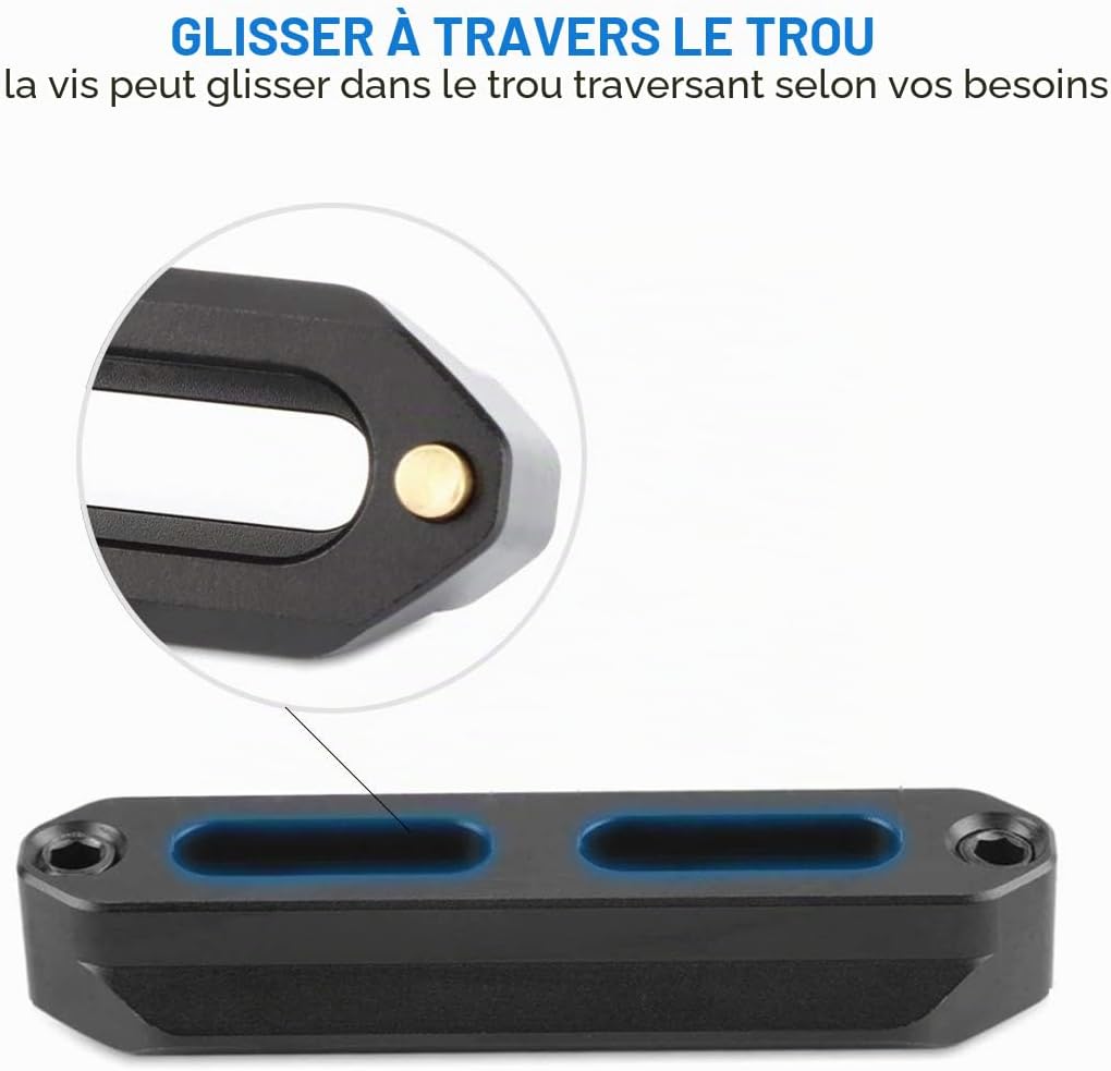 Detalle 2 de SMALLRIG 1195B Rail NATO 70 mm pour poignée