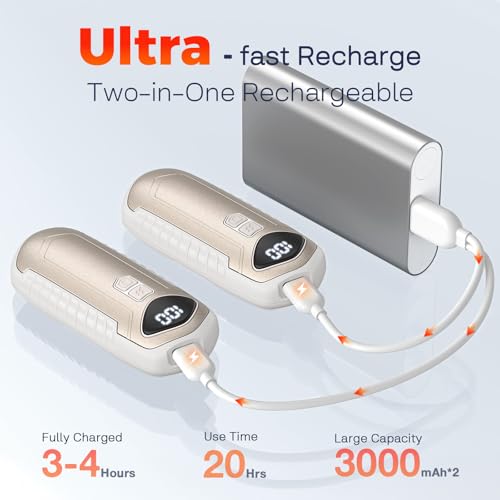 Detalle de Lot de 2 chauffe-mains 6000 mAh ⚡