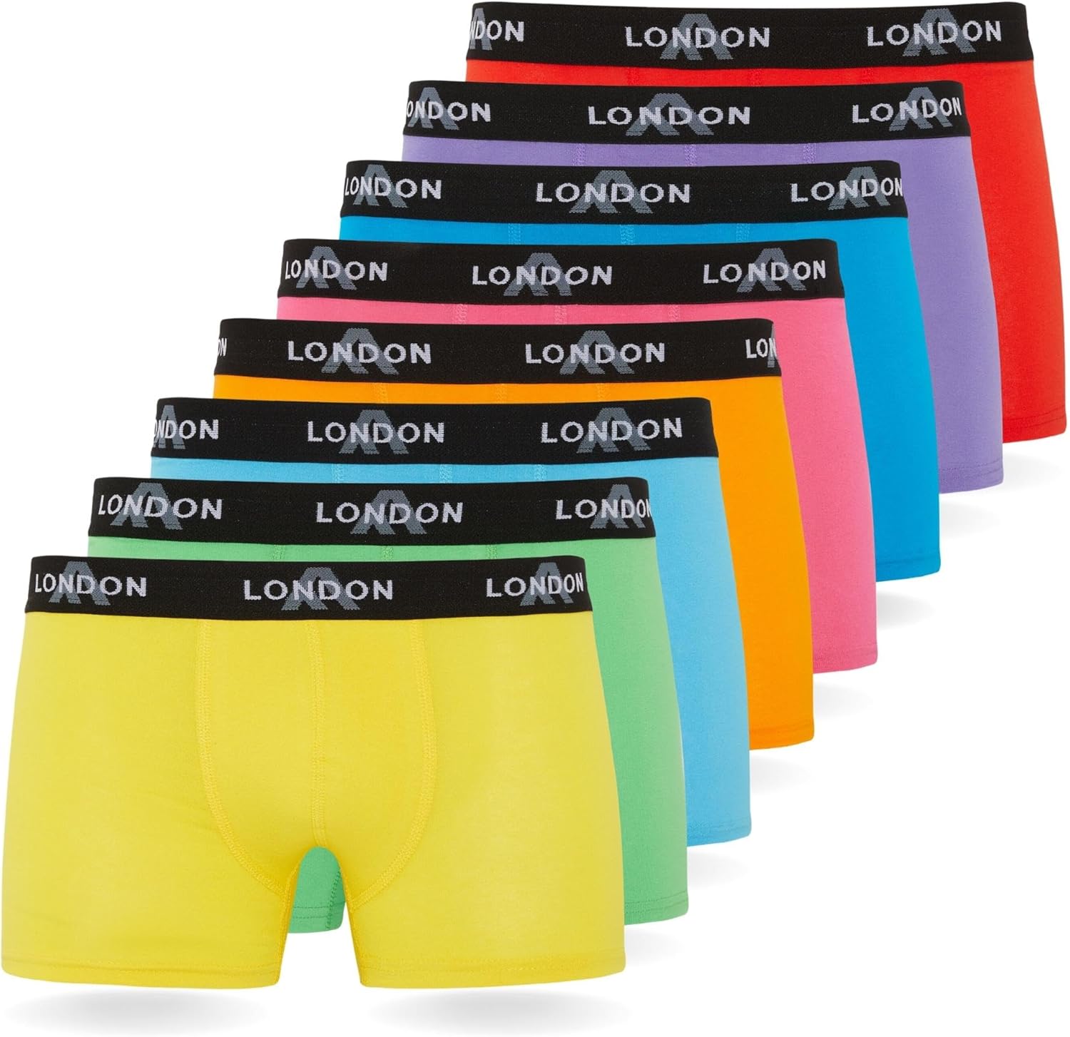 Detalle de Boxers FM London Lot de 4/8 pour Hommes avec Ceinture élastique – Douceur et confort au quotidien