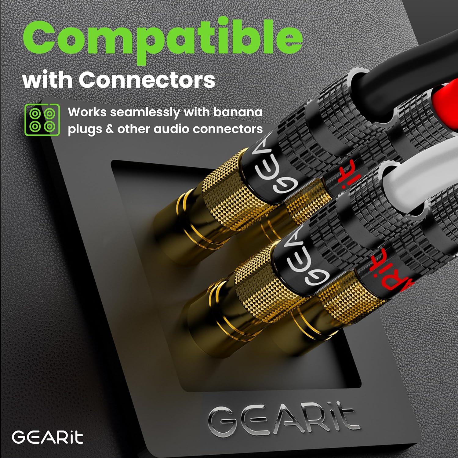 Thumbnail 4 de GEARit 12 Gauge OFC Speaker Wire 100 ft — 4-Conductor UL CL2 Rated (White)