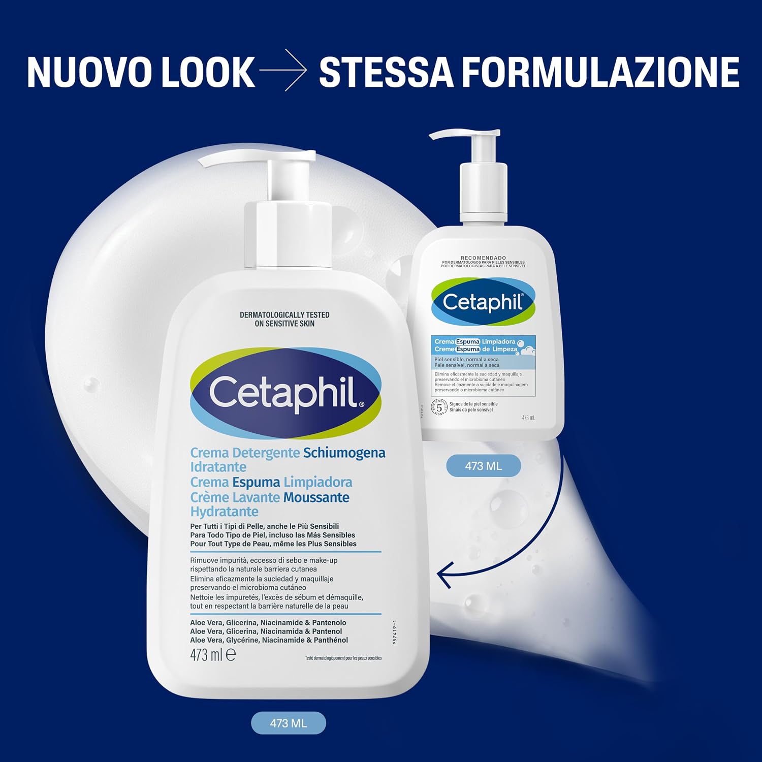 Detalle de Cetaphil Moisturising Foaming Cleanser, 473 ml with Minisize