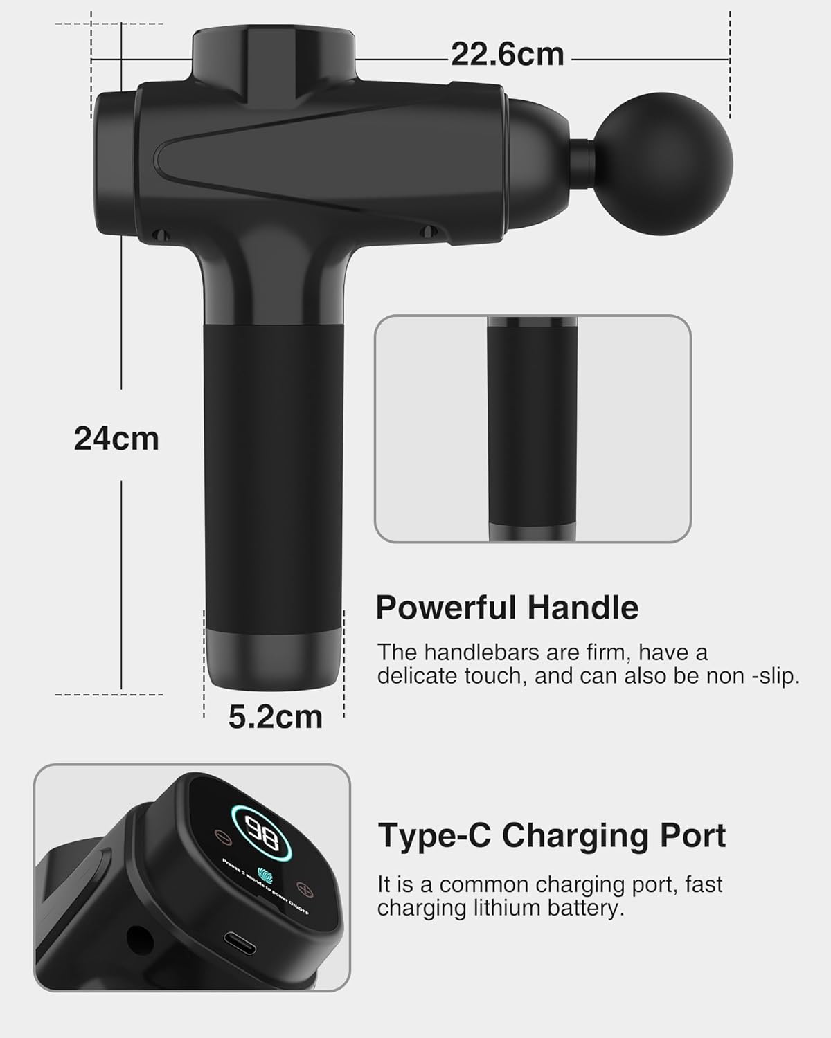 Thumbnail 6 de Massage Gun Deep Tissue 30-speed handheld massager