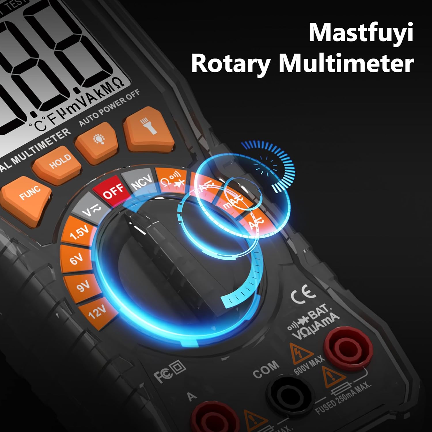 Thumbnail 2 de Multimetro Digitale Mastfuyi: tester multifunzione con NCV e test RMS 2000