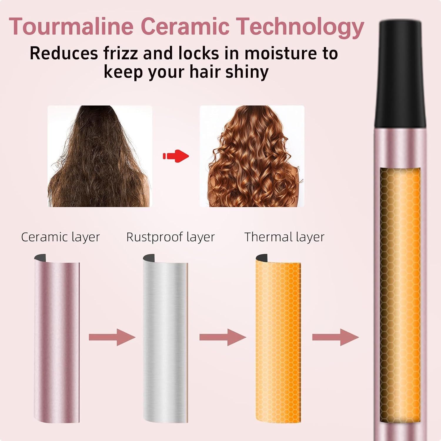Thumbnail 4 de Curling Iron Set with Ceramic-Tourmaline Coating
