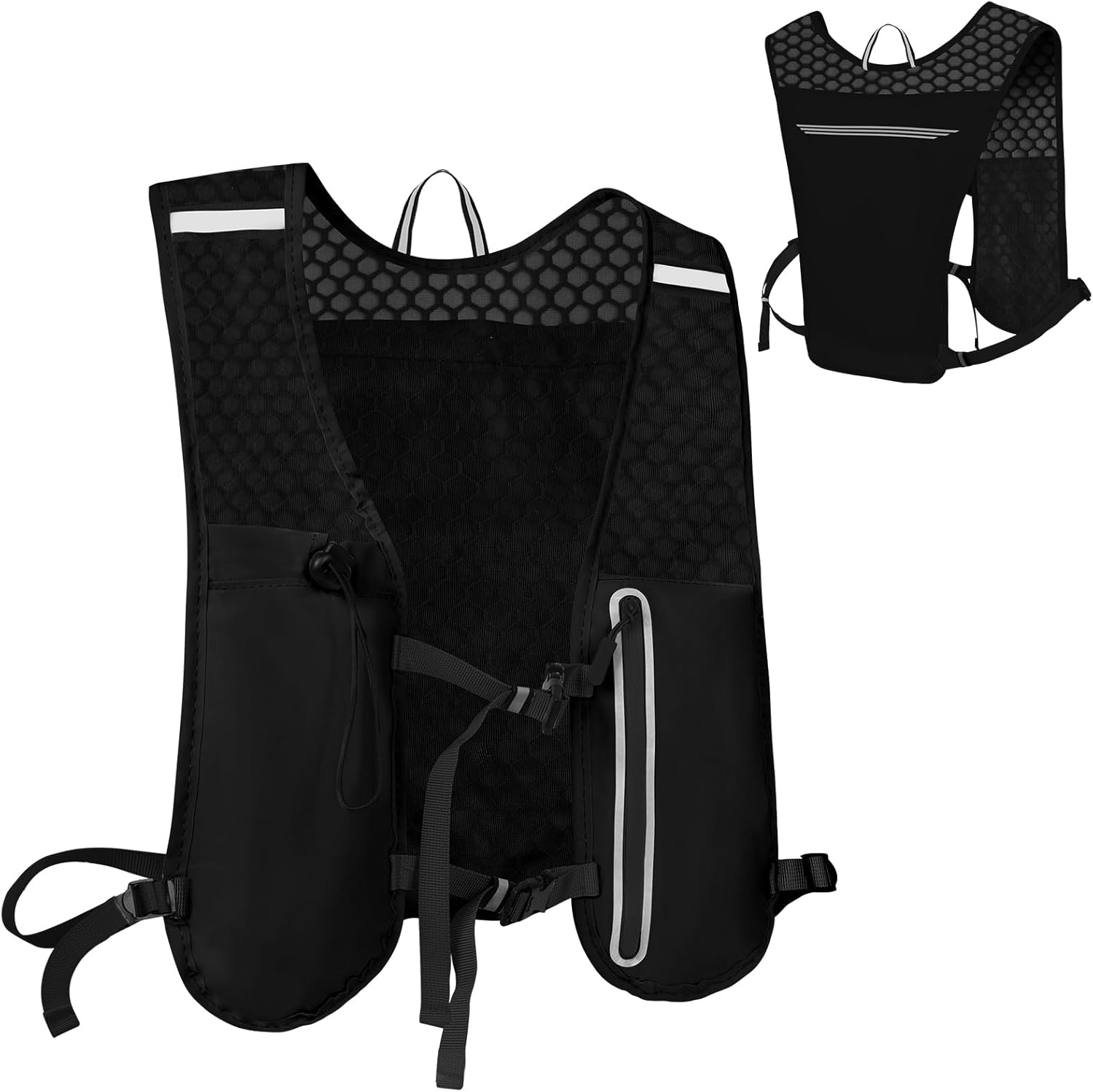 Detalle de Alaoo Laufweste Damen und Herren – Ultraleichter Multifunktional-Rucksack für Laufen, Camping und Wandern
