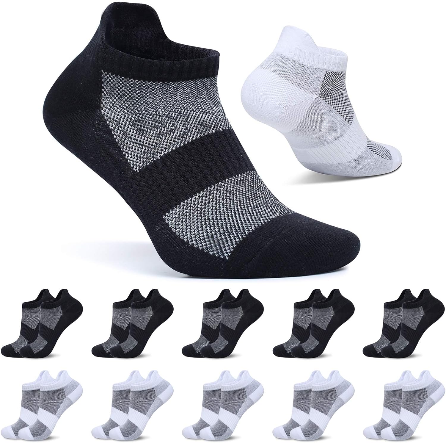 Thumbnail 6 de FALARY 10 Paar Sneaker Socken – atmungsaktive Baumwoll-Sportsocken für Herren & Damen