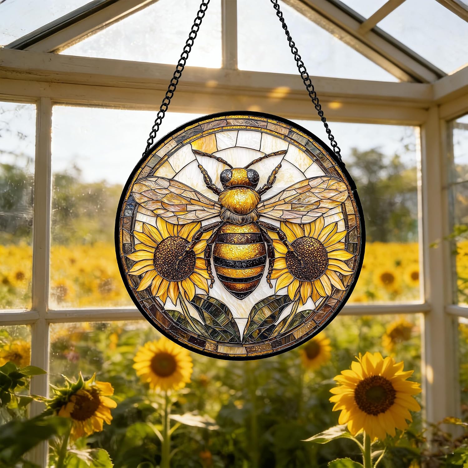 Detalle de Stained Glass Suncatcher, 9.8-Inch