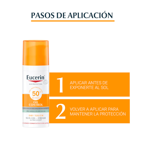 Thumbnail 1 de Eucerin Gel-Crema Oil Control SPF50+ 2x50 ml