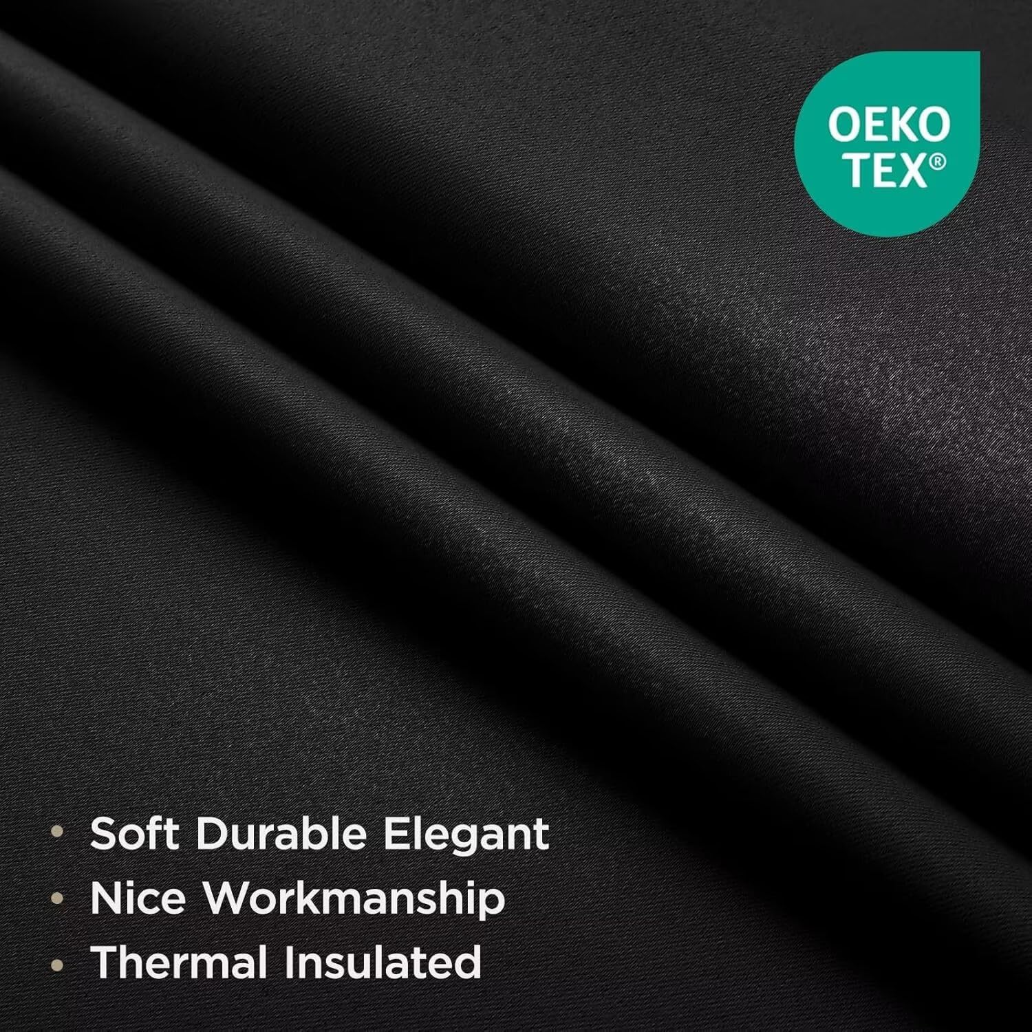 Detalle 2 de Joydeco 96-inch Blackout Curtains — 2 Panels 🪟