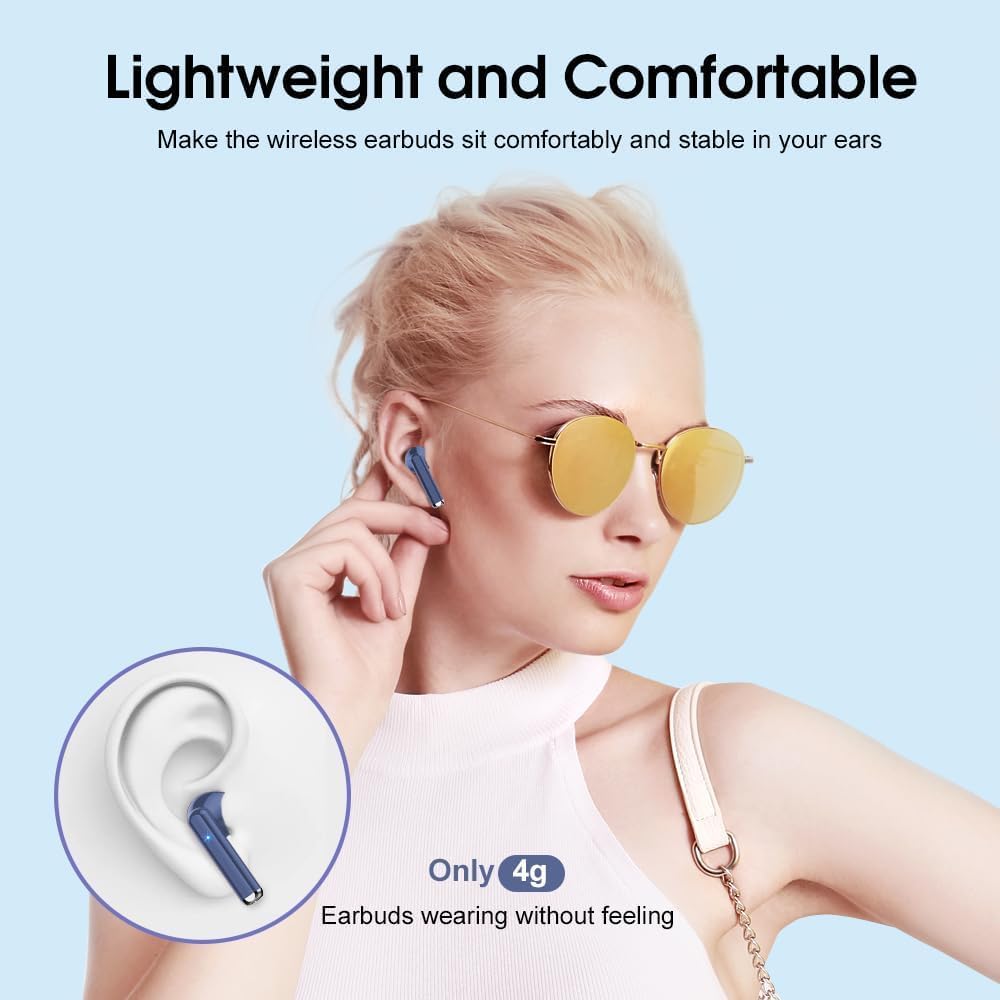Detalle de OYIB Wireless Earbuds (2026) – Bluetooth 5.3, IP7, LED Display