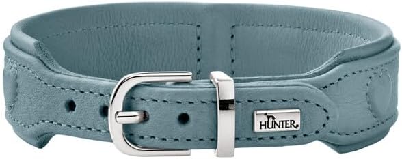 Thumbnail 2 de HUNTER Hundehalsband SOHO X Love – hellblau, Weichleder, geeignet für kleine Hunde und Welpen (Größe 42)