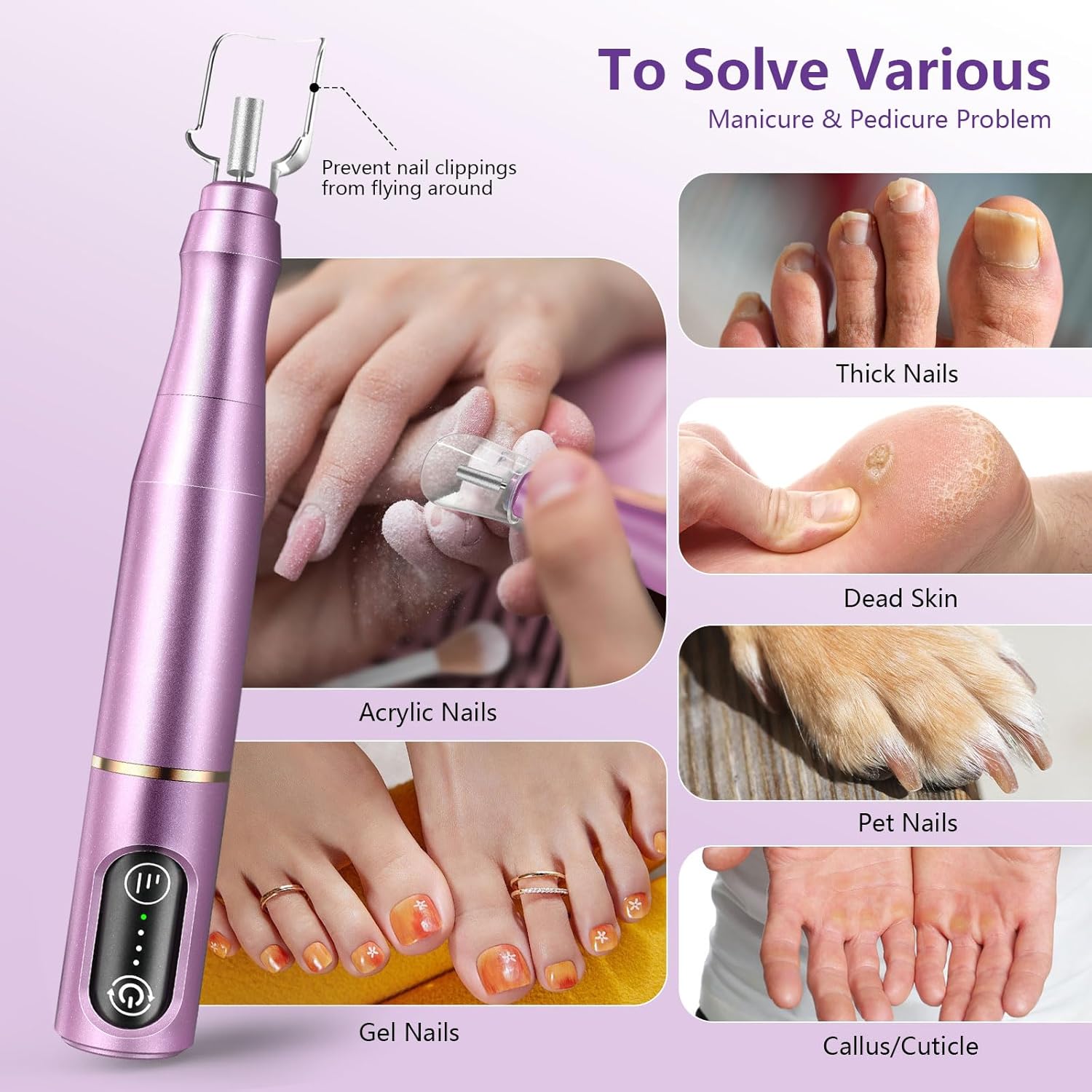 Detalle de TUOBEO Cordless Nail Drill 650 mAh ๐