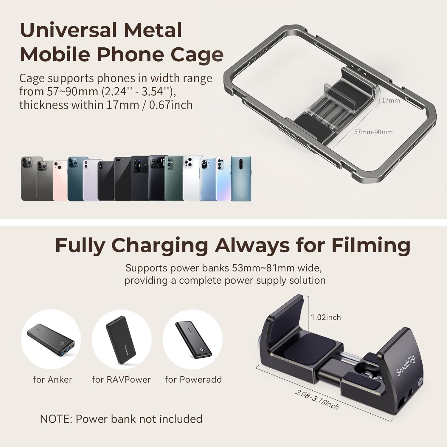Thumbnail 3 de SmallRig 3384C Universal Phone Video Rig Kit for iPhone, Smartphones & Cameras