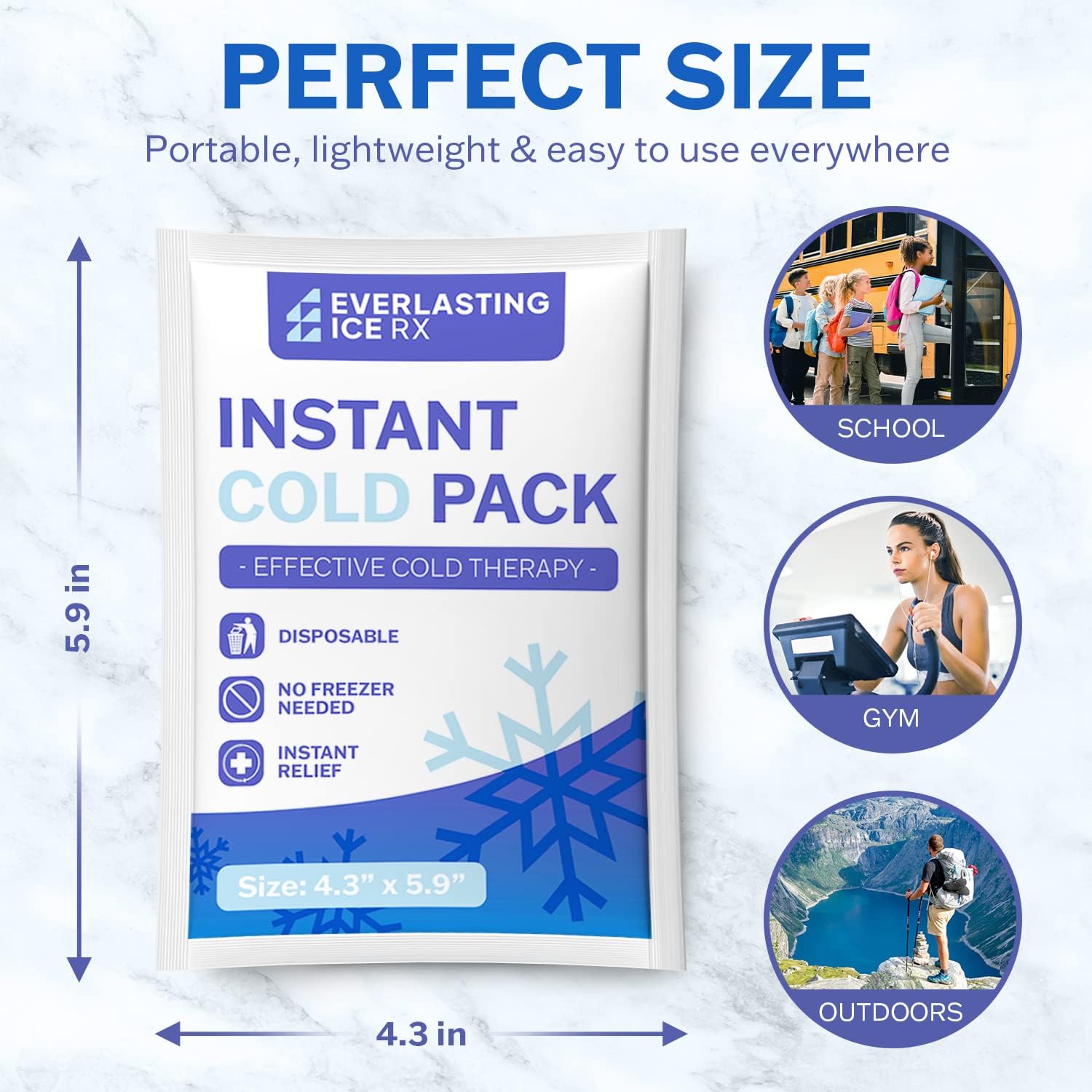 Thumbnail 4 de 25 Pack - Instant Cold Packs for Injuries: Disposable Ice Packs for Pain Relief and Swelling