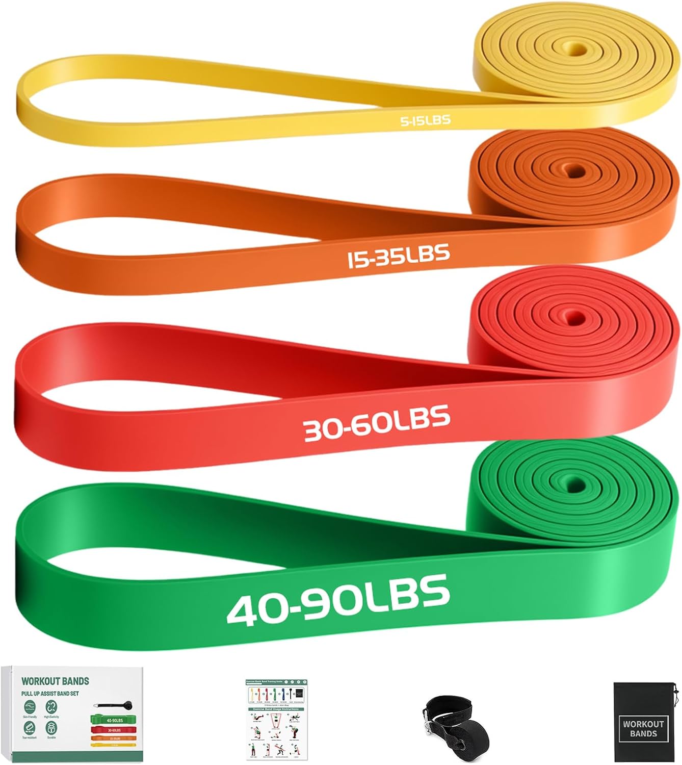 Exercise Bands Resistance Bands set for home workouts 🏋️♀