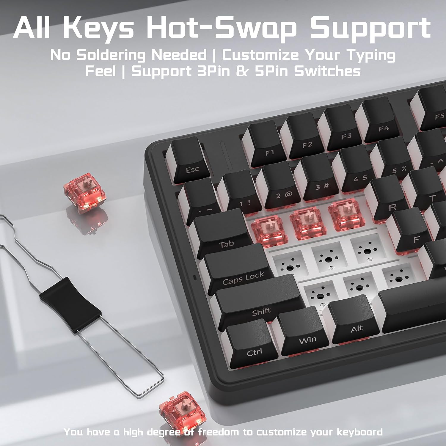 Detalle de AULA Wireless Mechanical Keyboard F99 Pro