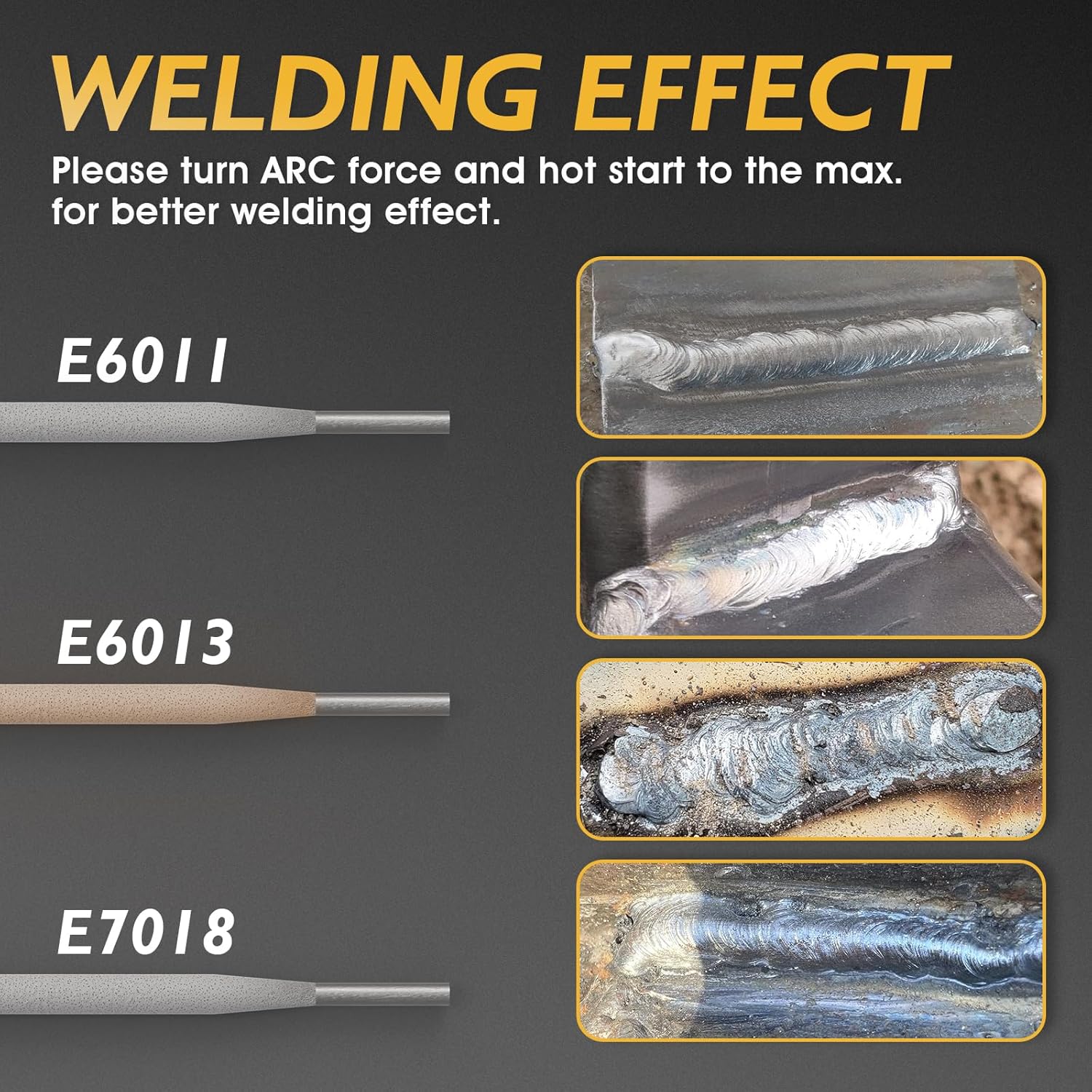 Thumbnail 3 de TOOLIOM 135A Stick/Lift TIG Welder 110V: Portable MMA/ARC with Lift TIG Torch and LCD Display