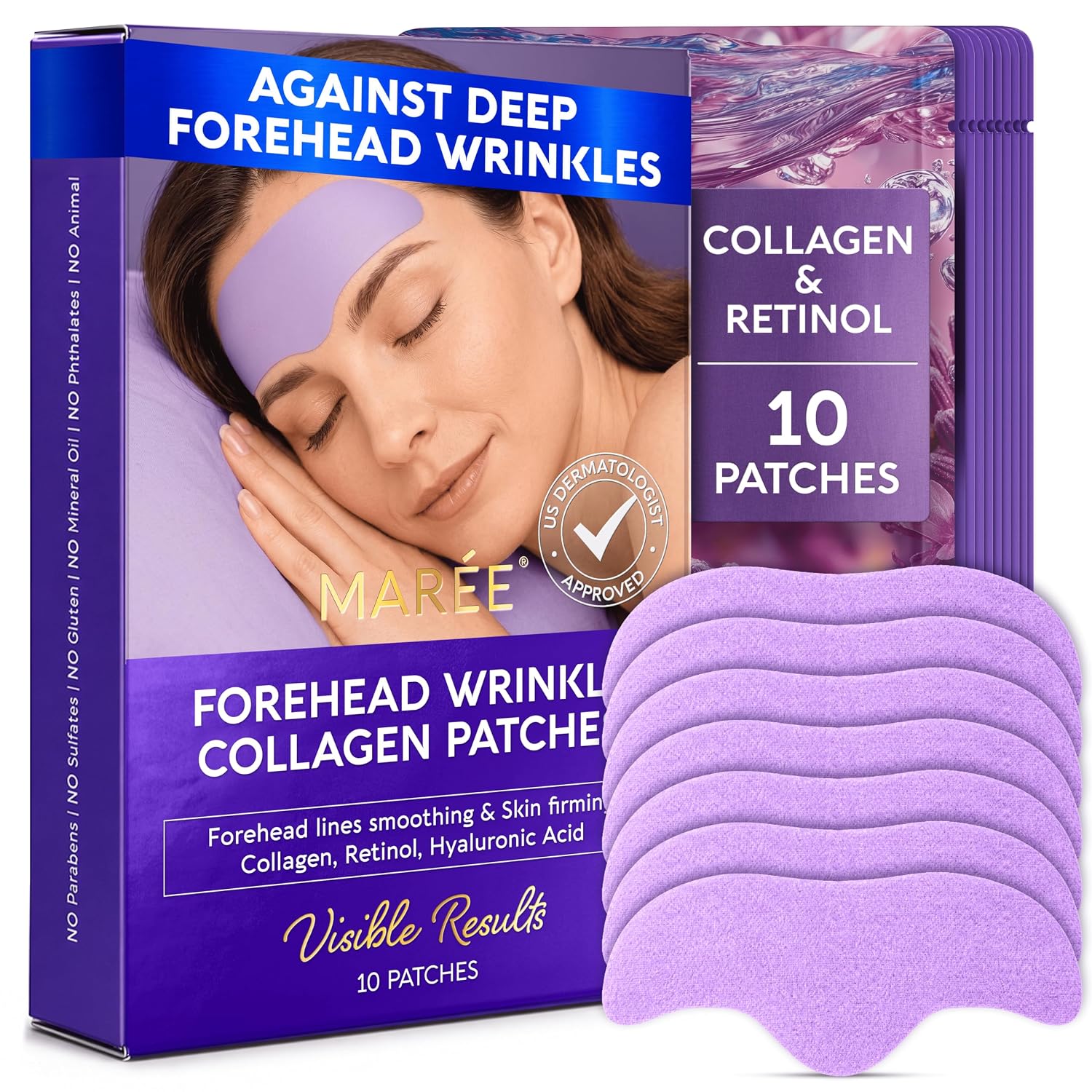 Detalle de MAREE Forehead Wrinkle Patches for Deep Lines ðŸŽ