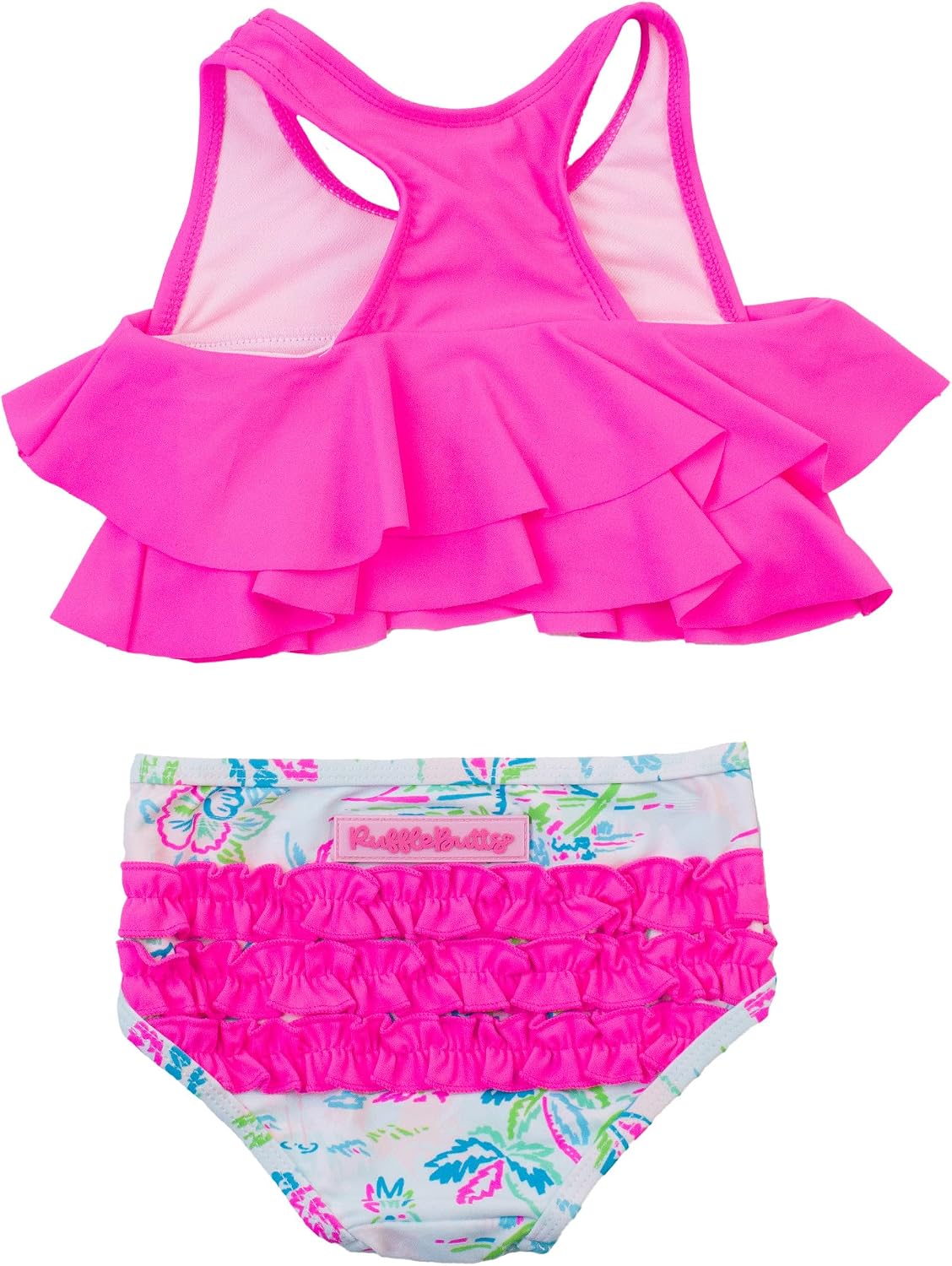 Detalle 2 de RuffleButts Girls' Bikini Swimsuit, UPF 50+