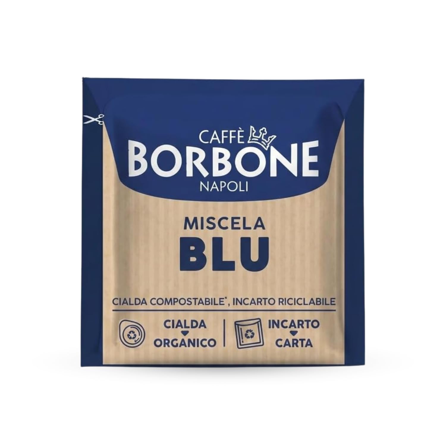 Detalle 2 de Caffè Borbone Kompostierbare Kaffeepads Blaue Kaffeemischung – 50 Pads, 44 mm ESE kompatibel