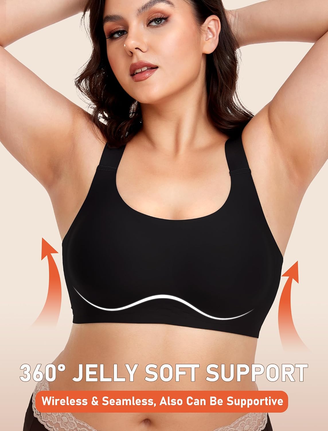 Detalle 2 de Gailife Wireless Push Up Bra, Seamless Support
