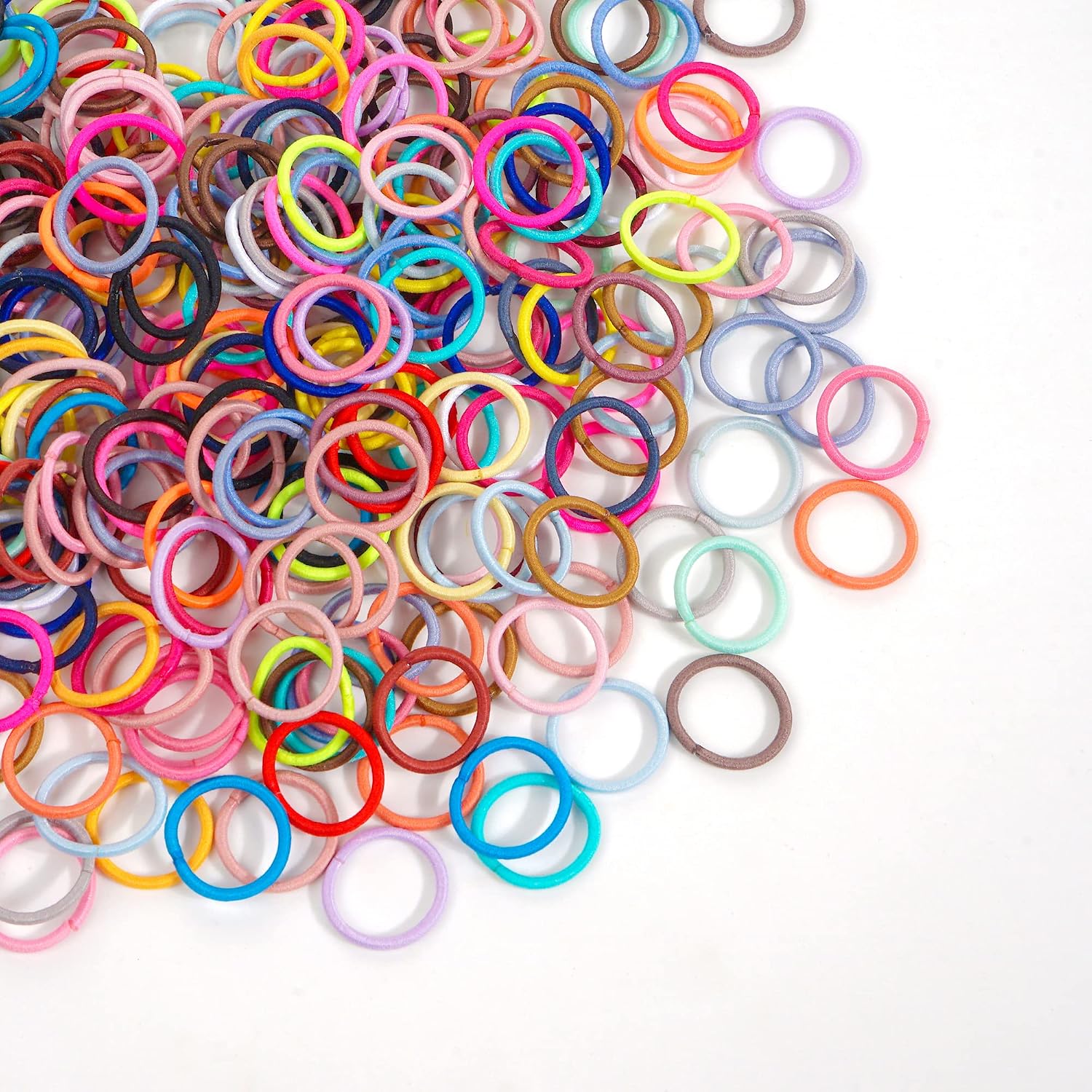 Detalle de CÉLLOT 360PCS Baby Hair Ties (36 Multicolors) 2cm Elastic Hair Elastics for Toddlers & Kids