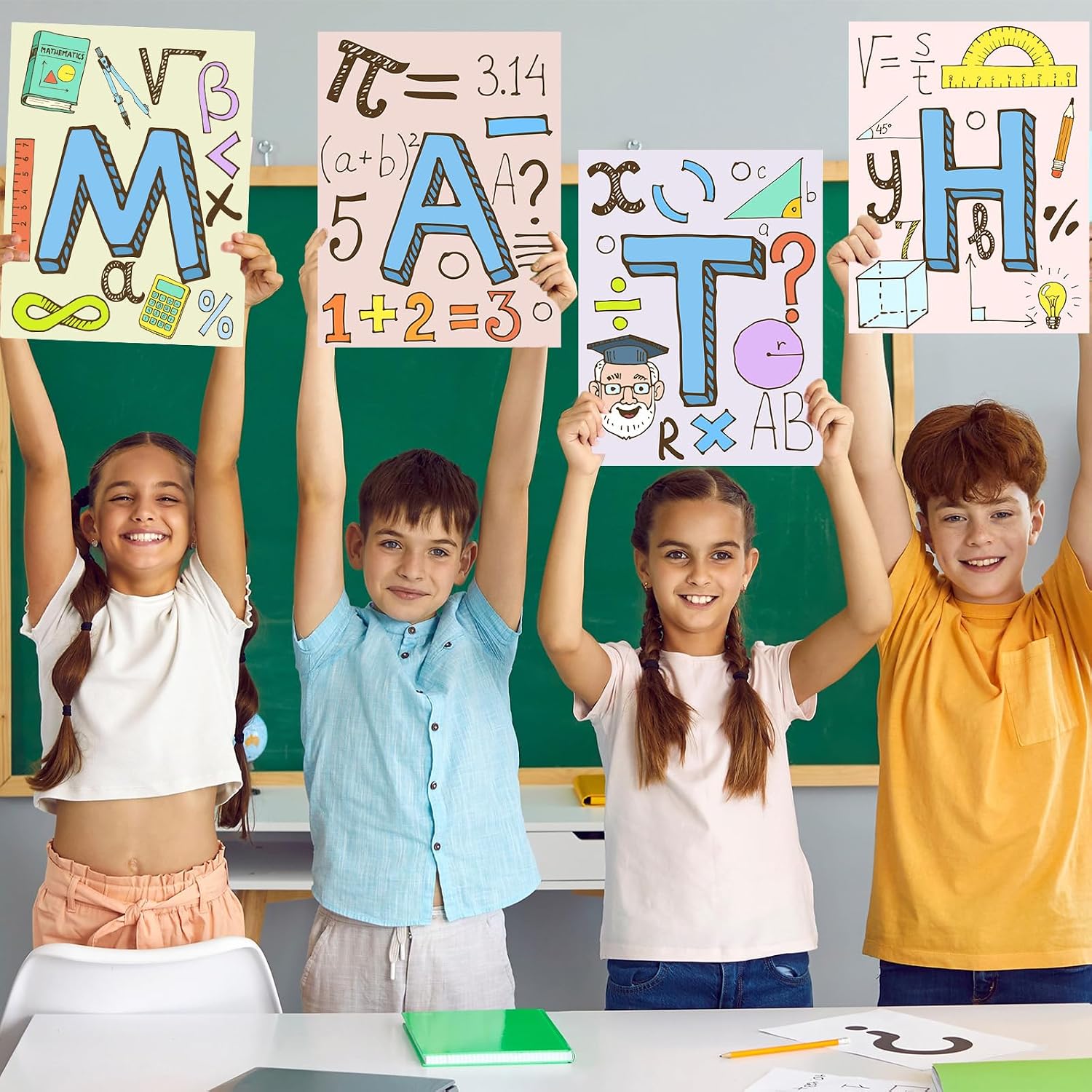 Thumbnail 3 de Math Learning Posters, Cardstock