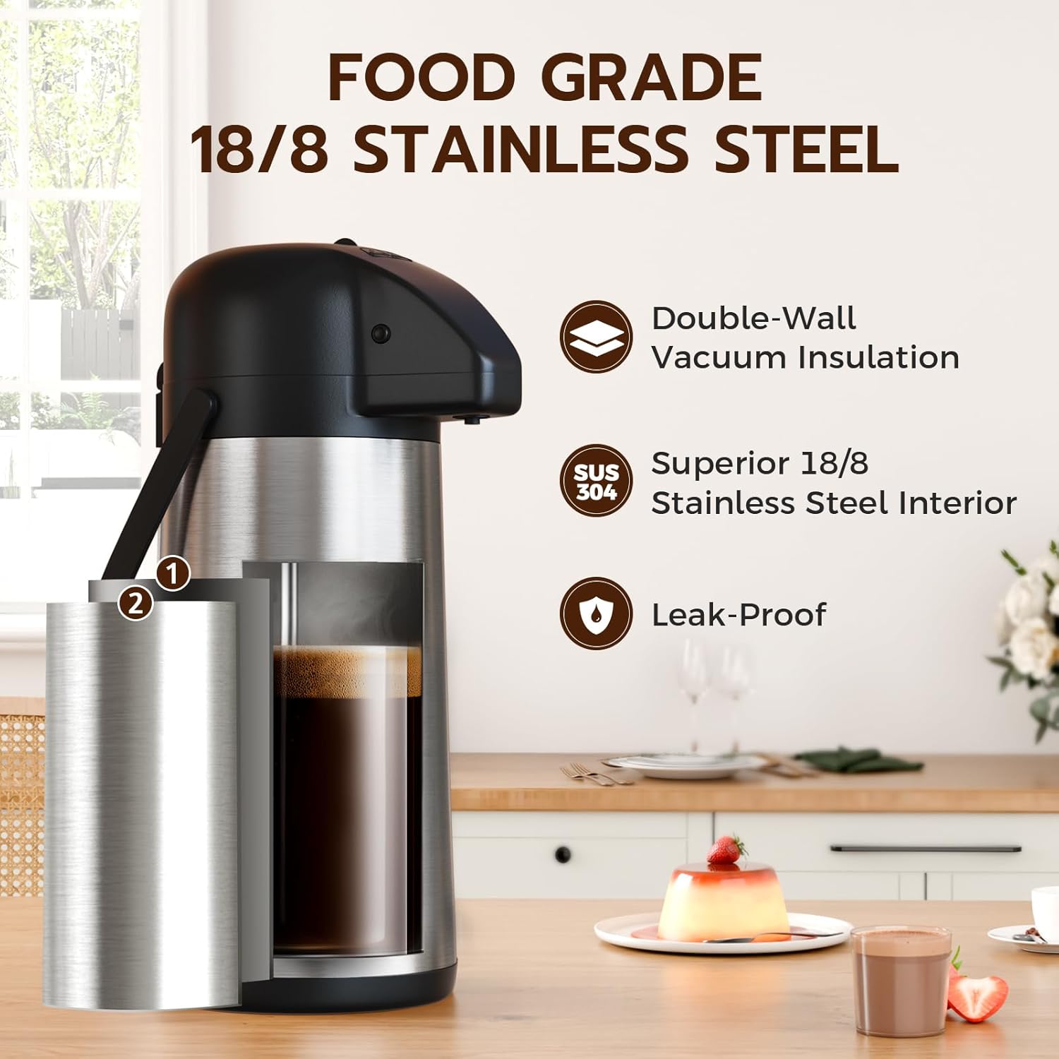 Detalle 2 de Gezoss 102oz Coffee Carafe