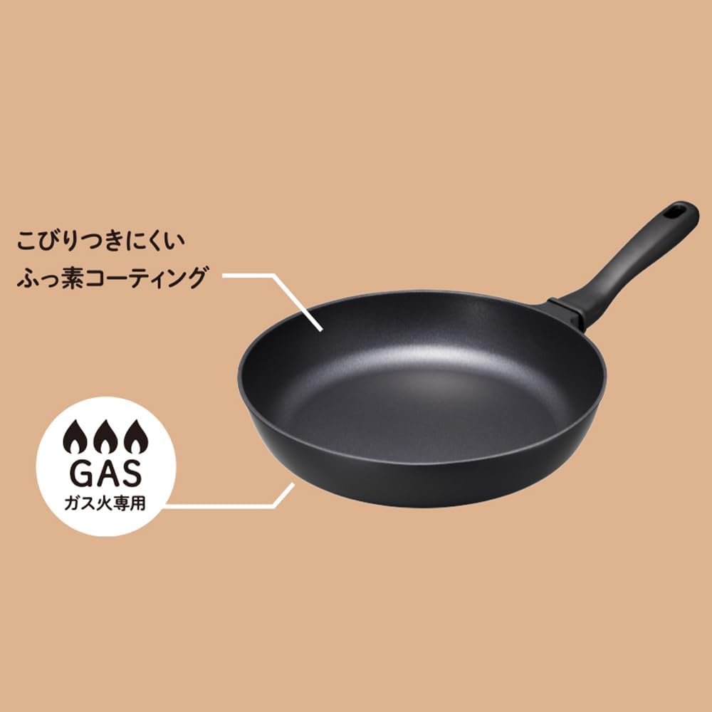 Detalle de ドウシシャ ゴリラのひとつまみ フライパン 28cm ガス火専用・約415g