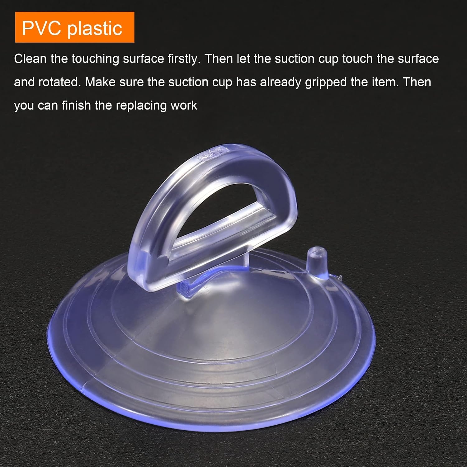 Detalle 2 de PVC suction cups for car glass, 6 pcs