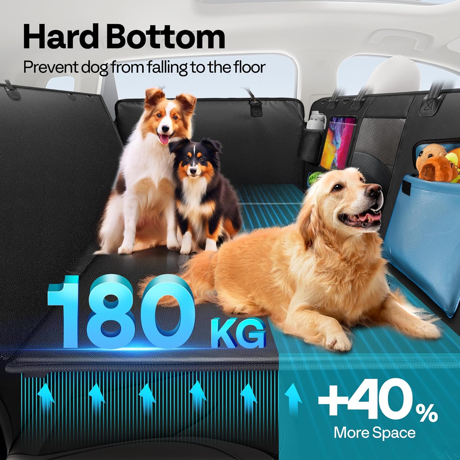 Detalle de MellowMates Dog Car Seat Cover for Large Pets