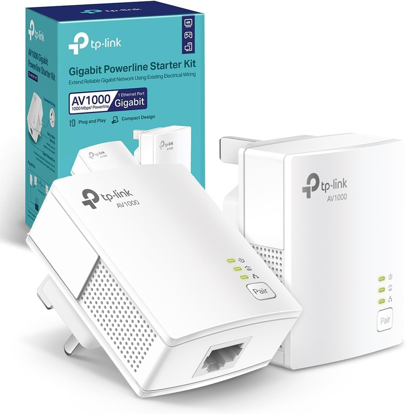 Detalle de TP-Link TL-PA717KIT 1000 Mbps Powerline Kit