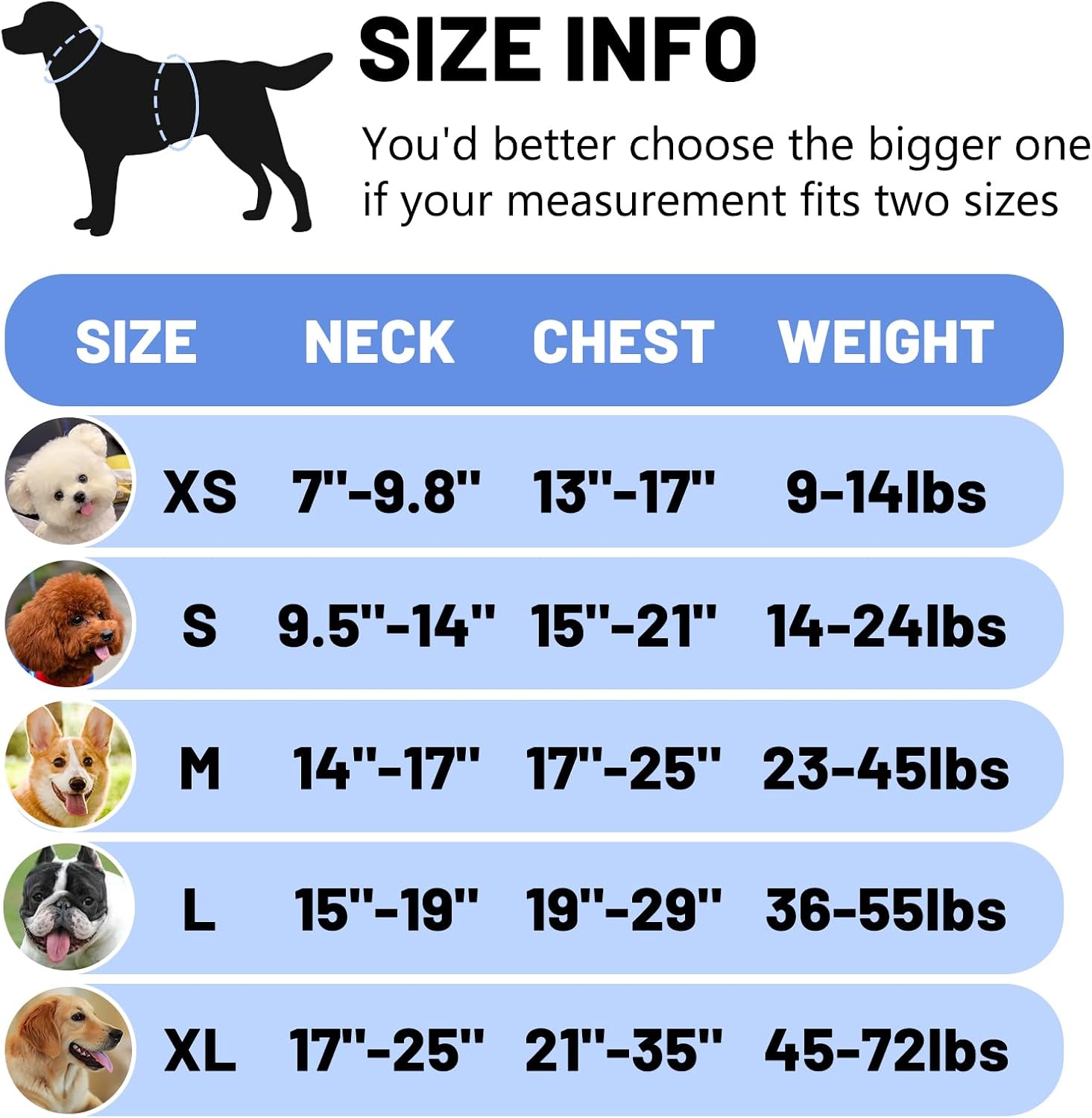 Detalle 2 de Belababy Soft No Pull Dog Harness Medium (Blue) with reflective, anti-escape strap and service patches