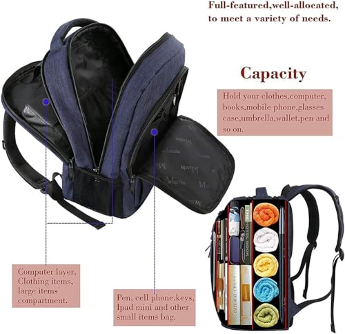 Thumbnail 2 de MATEIN Travel Laptop Backpack 15.6" Slim Rucksack – Practical Everyday Carrier