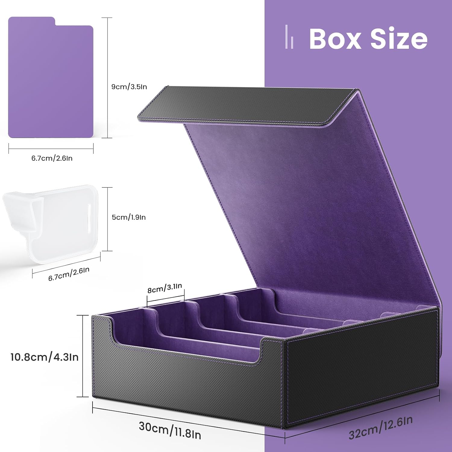 Detalle de Hot Bee Yugioh Deck Box: Quadruple Card Storage for 2400+ Cards