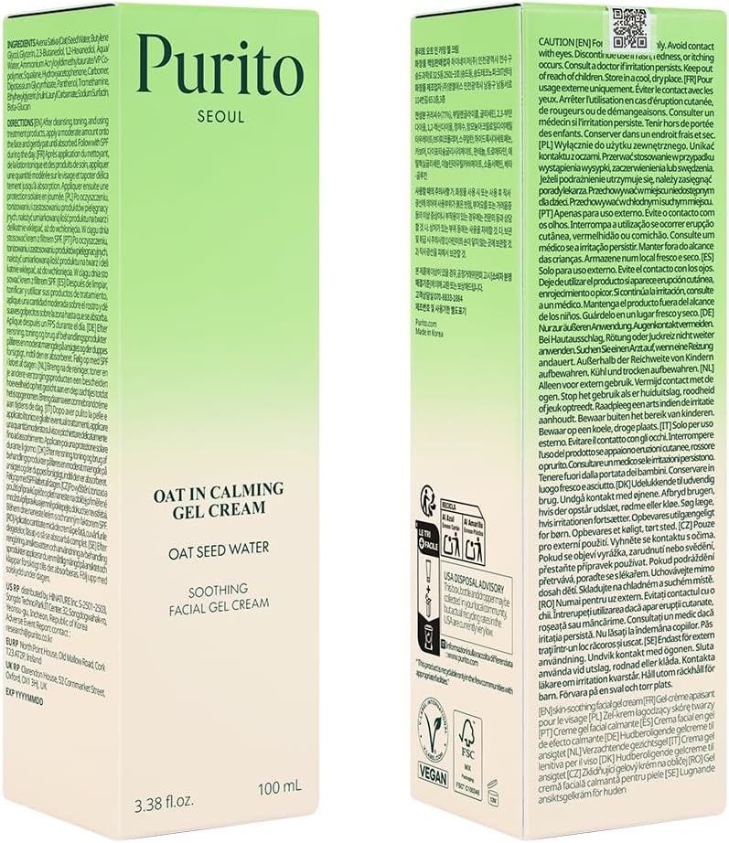 Thumbnail 7 de PURITO Avena Calmante Gel 🌱 Hidratante Facial Vegano 100ml