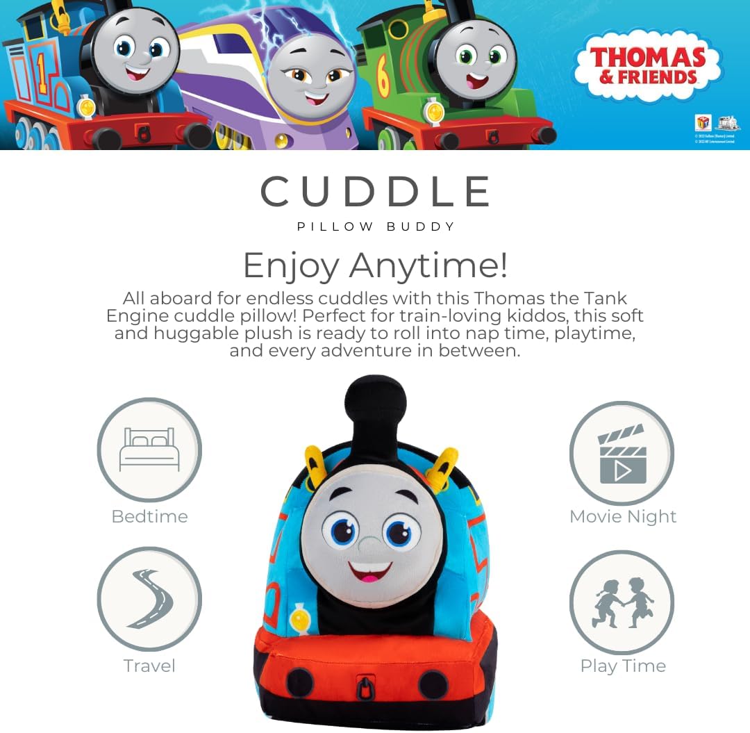 Detalle de Thomas & Friends Engine Train Kids Plush Cuddle Pillow Buddy