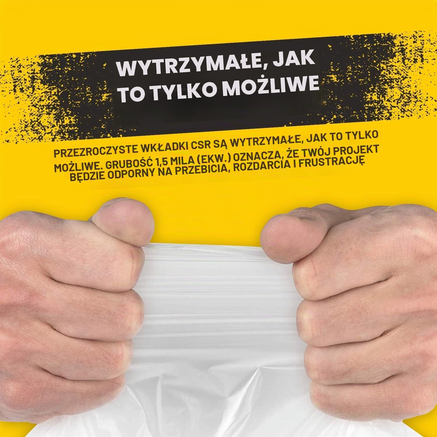 Detalle de Aluf Plastics CSR – przezroczyste worki na śmieci 85 l, 100 szt., 86 × 99 cm